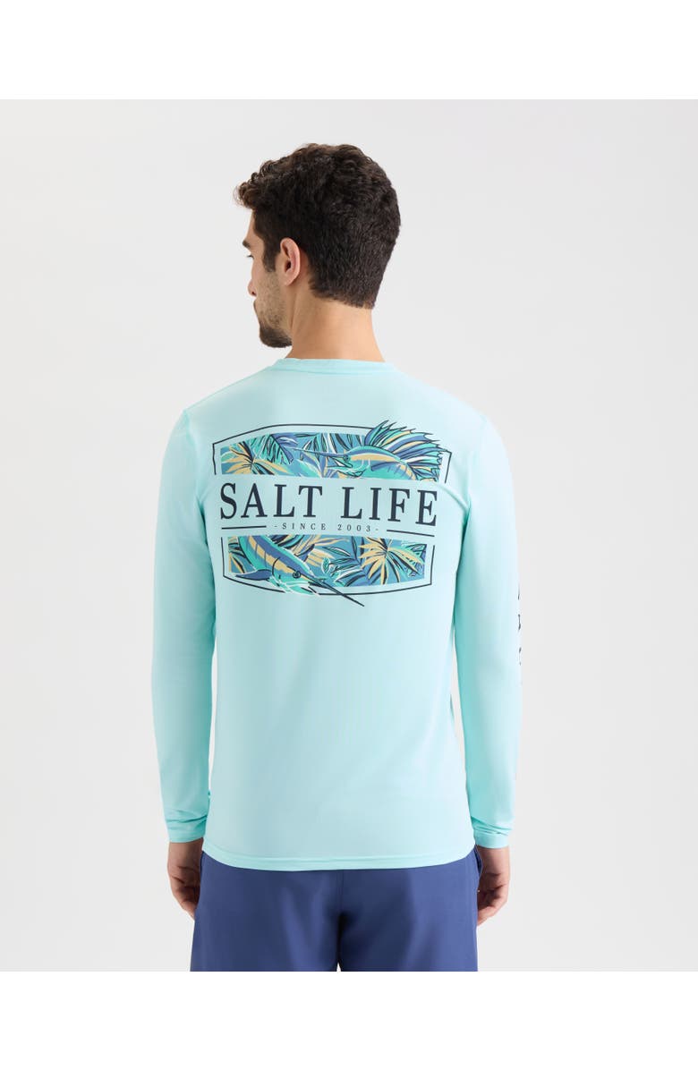 Salt Life Lavish Canopy Long Sleeve Performance Tee, Alternate, color, Lt Aruba Heather
