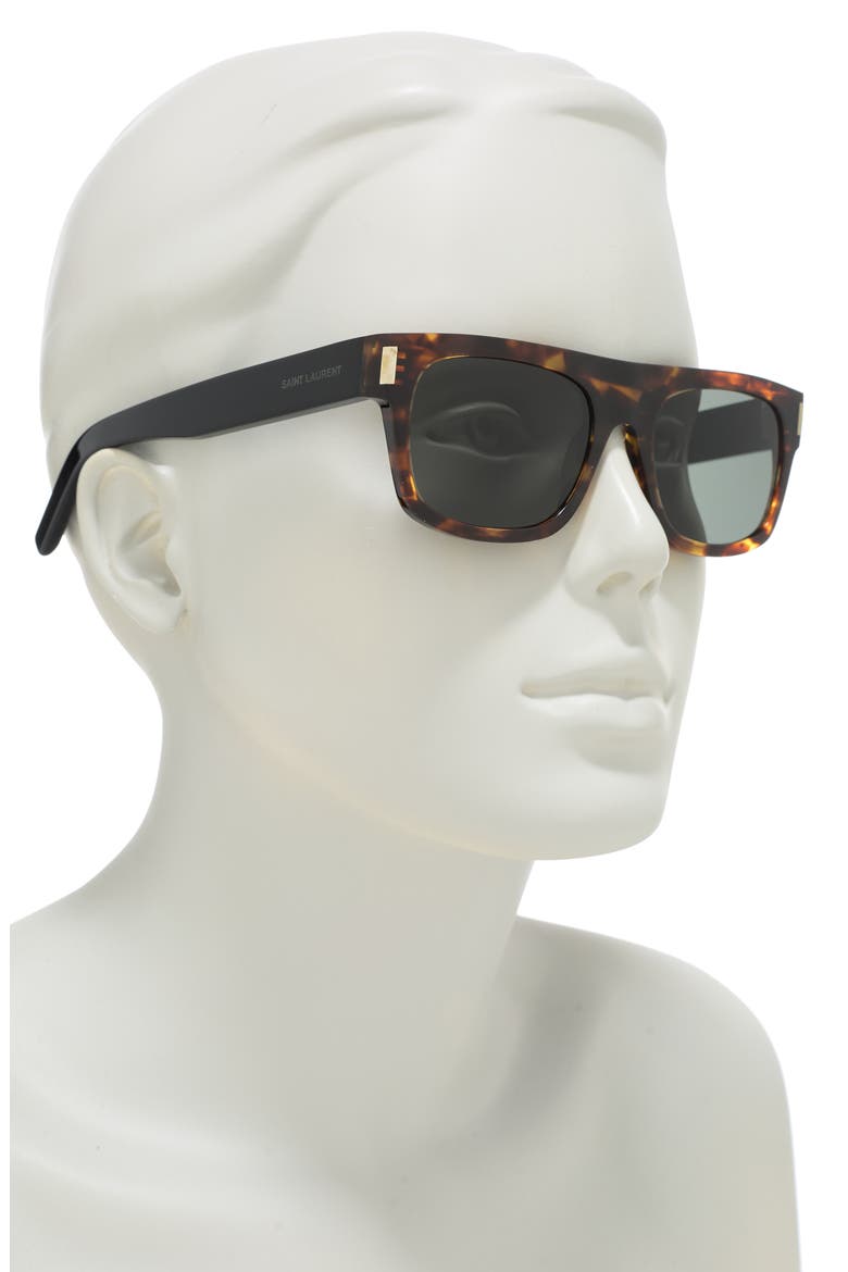 52mm Square Sunglasses, Alternate, color, HAVANA BLACK GREY