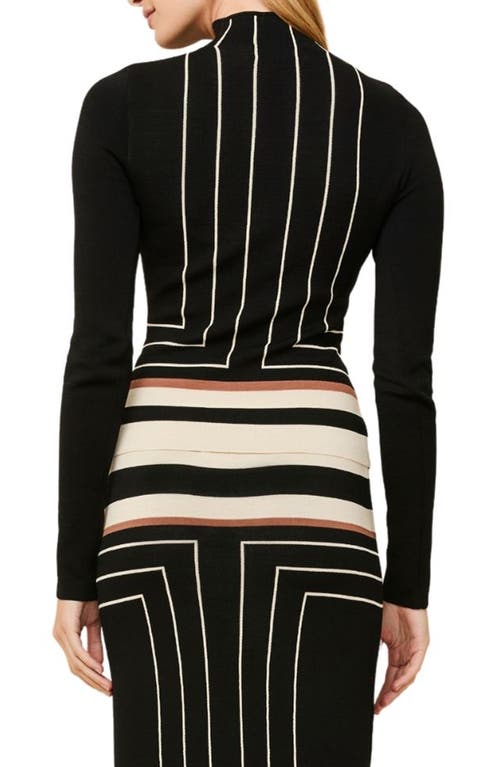 SOLID & STRIPED SOLID & STRIPED THE EVERLY MIXED PRINT SWEATER