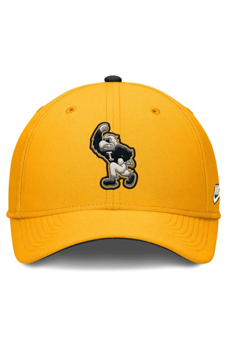 Nike Men's Nike Gold Iowa Hawkeyes Legacy Rise Performance Flex Hat, Alternate, color,