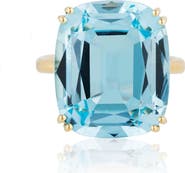 GOSHWARA Gossip Cushion Cut Cocktail Ring