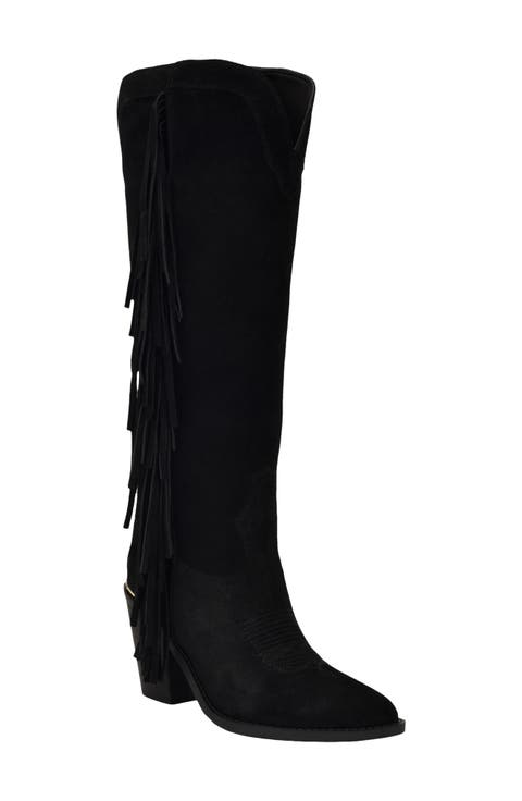 Sashlee Pointed Toe Western Boot (Women)