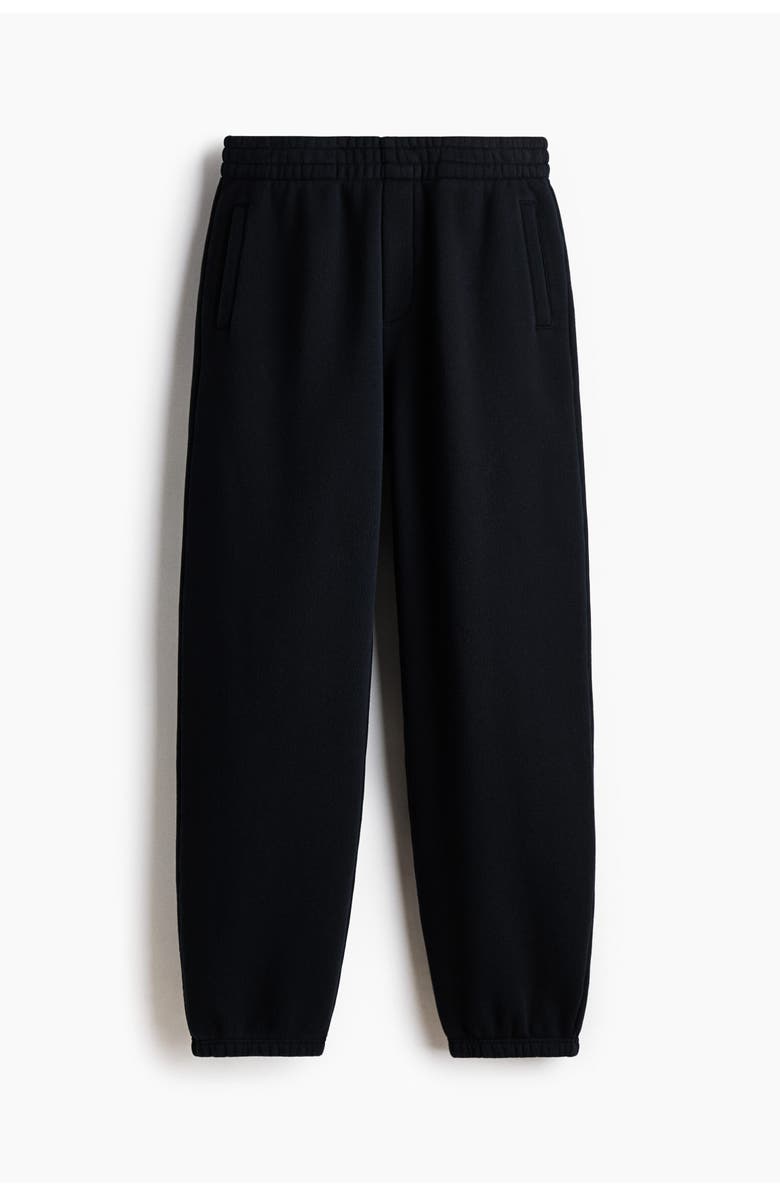 H&M Relaxed-fit sweatpants, Alternate, color, Black