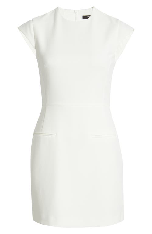 French Connection Whisper Mock Neck Mini Dress Dresses In Summer White