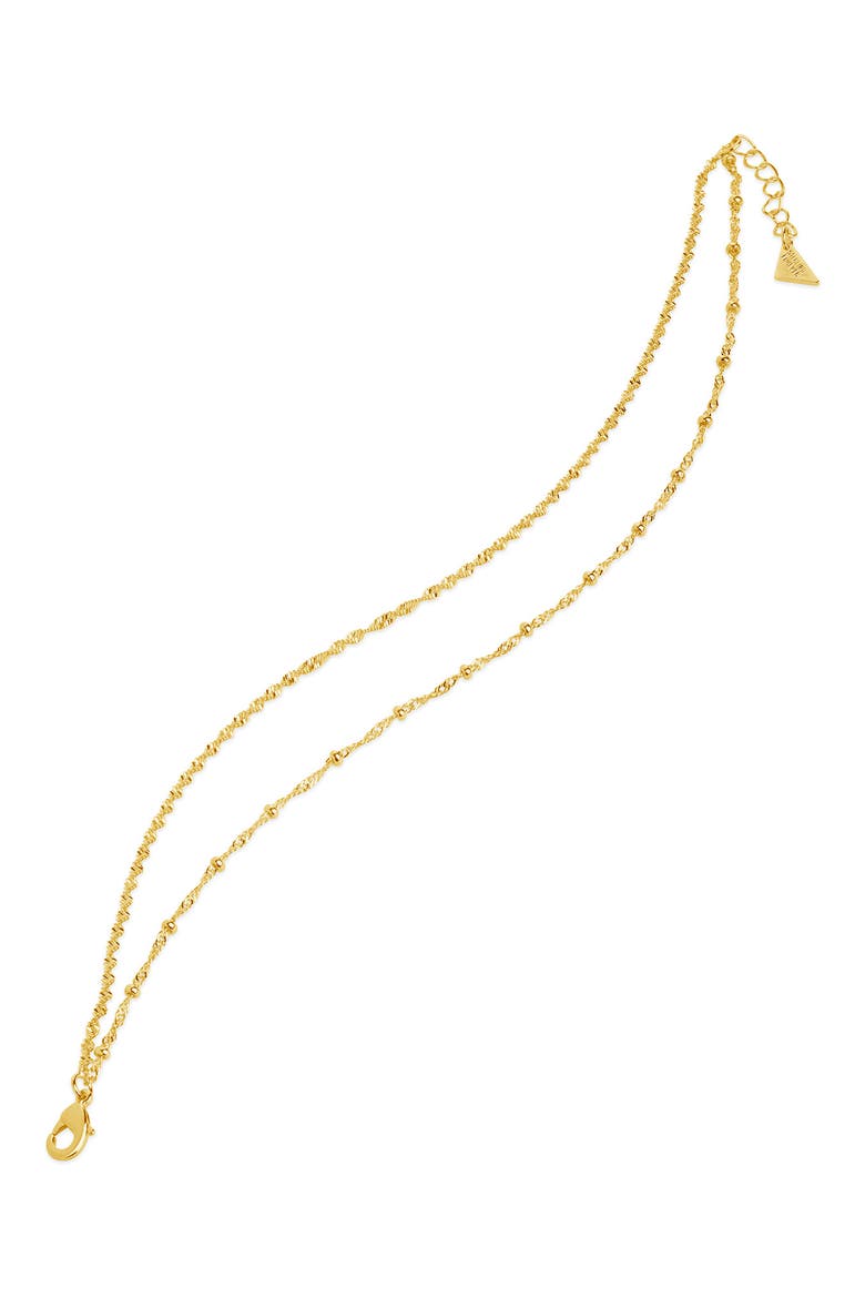 Kyra Layered Chain Anklet, Alternate, color, GOLD