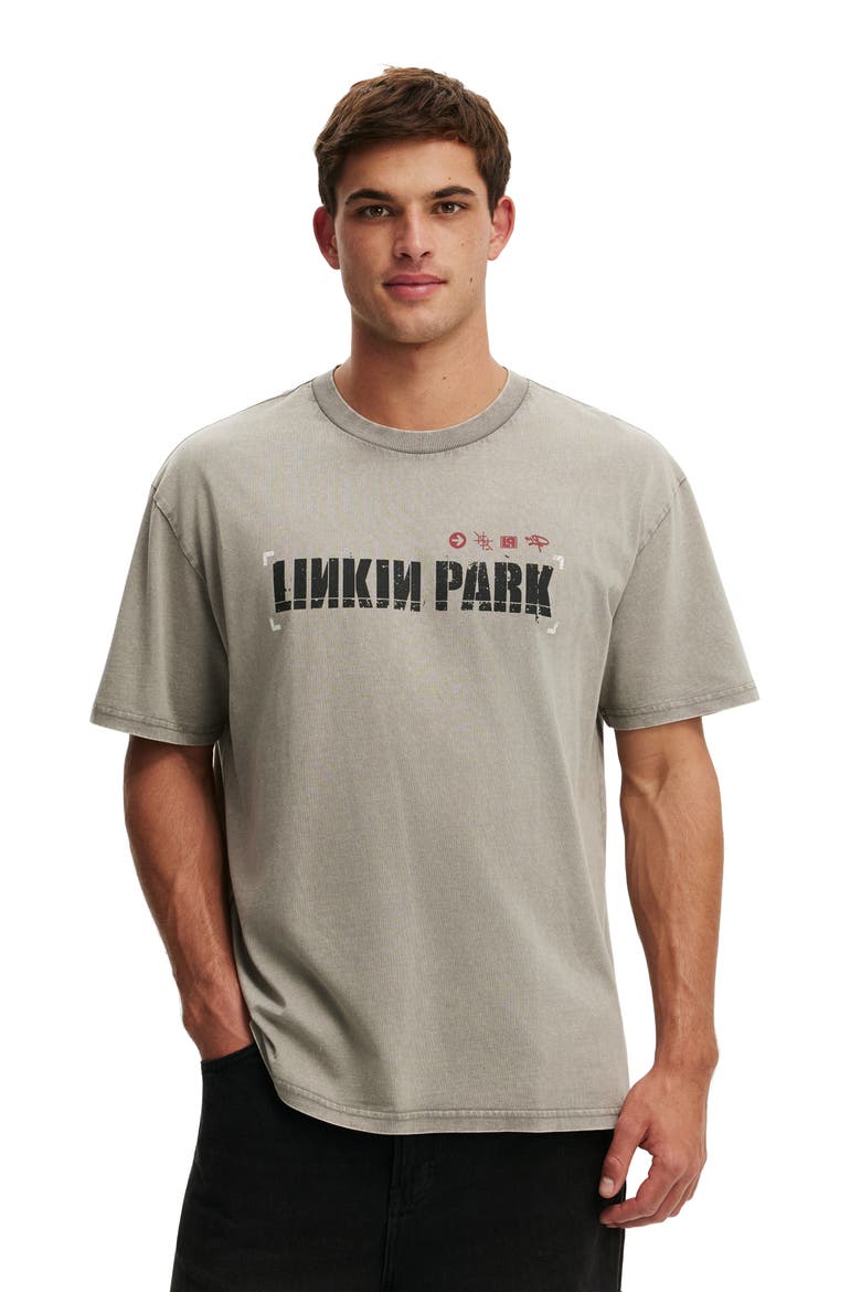 Men's Everyday Fit Music T-Shirt, Main, color, Lcn Cor Slate Stone  Linkin