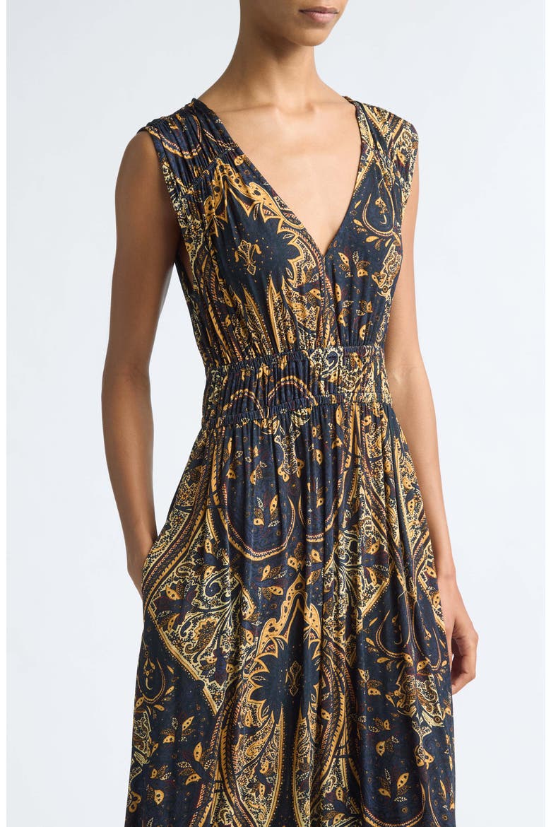 Ursula Print Sleeveless Maxi Dress, Alternate, color, TWILIGHT PAISLEY