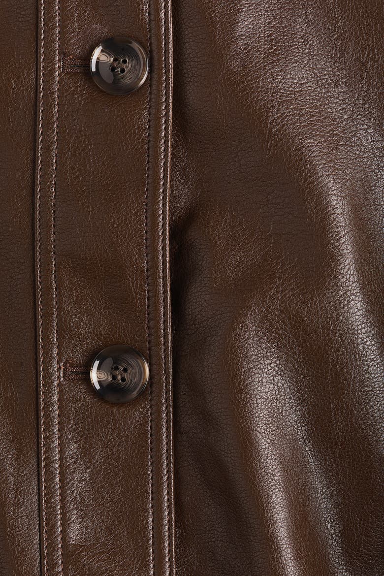 Oversized Peplum Jacket, Alternate, color, Dark brown