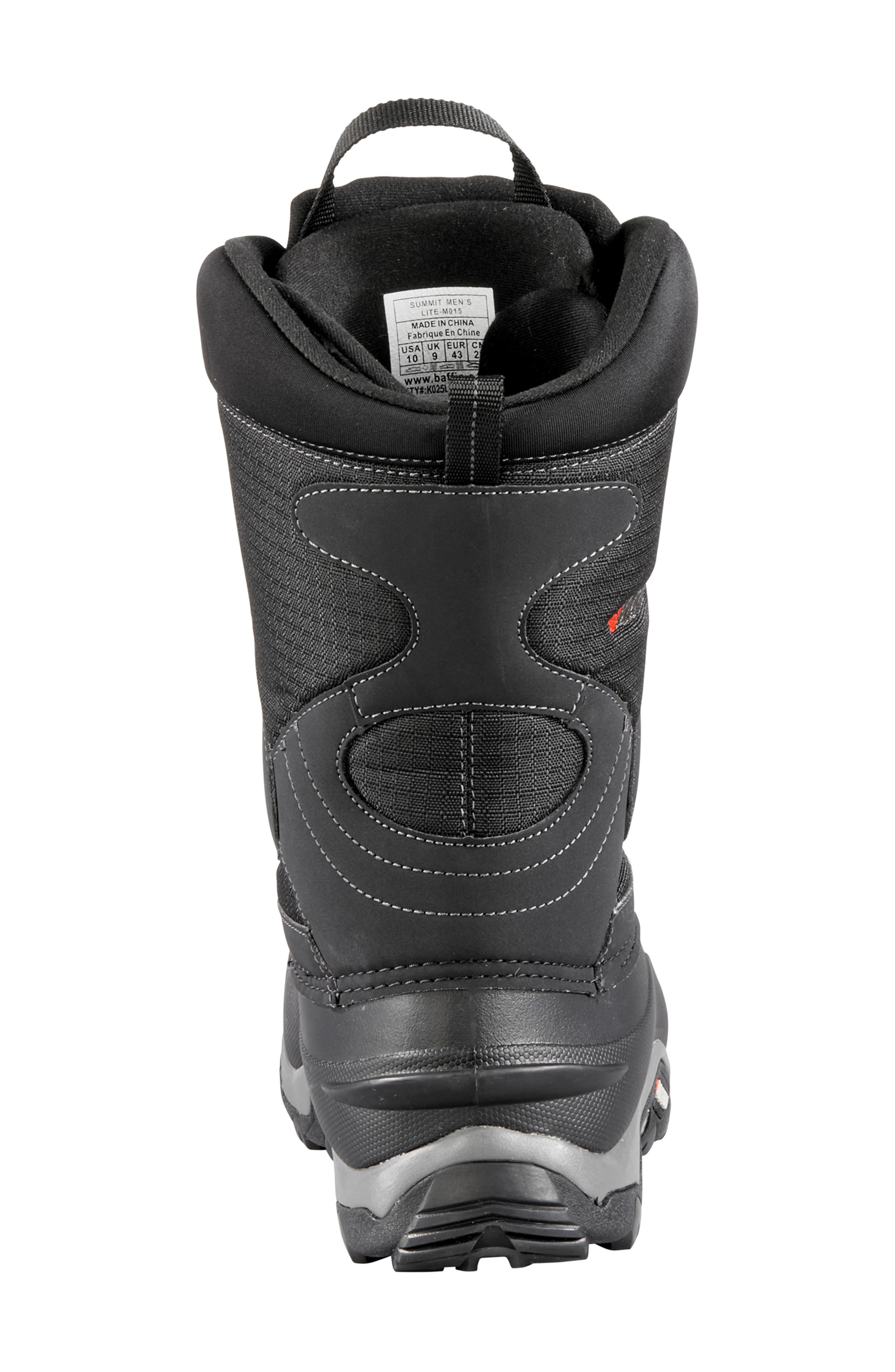 Summit Waterproof Snow Boot, Alternate, color, BLACK