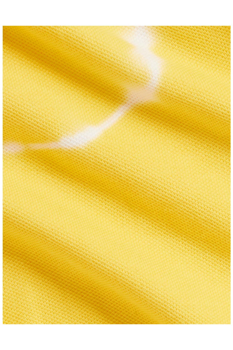 Stretch Mesh Polo Dress & Bloomers Set, Alternate, color, SIGNAL YELLOW TIE DYE