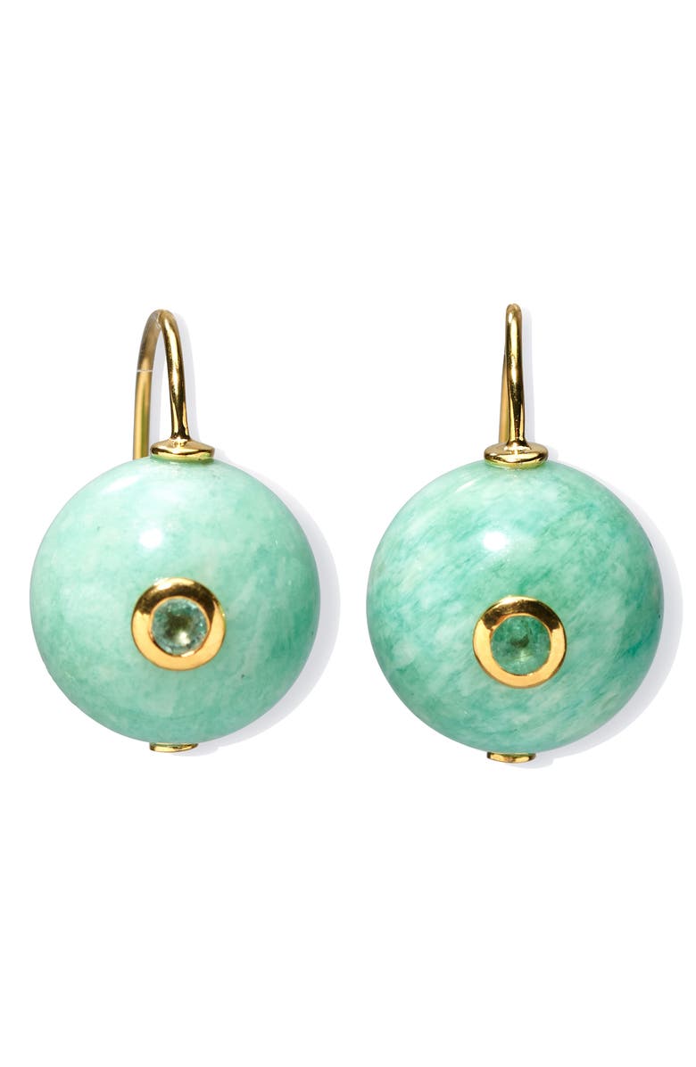 Lizzie Fortunato Comet Amazonite Drop Earrings, Main, color, Blue