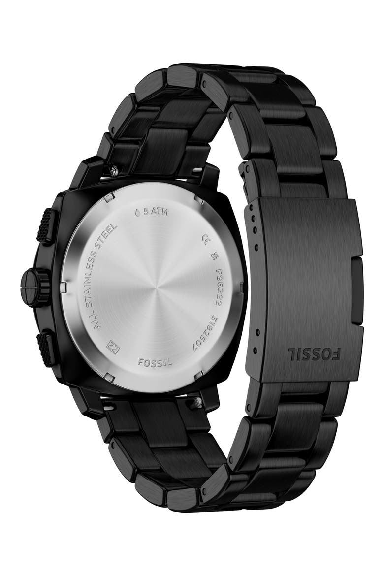 Machine Chronograph Two-Tone Bracelet Watch, 44mm, Alternate, color, BLACK/ GOLD