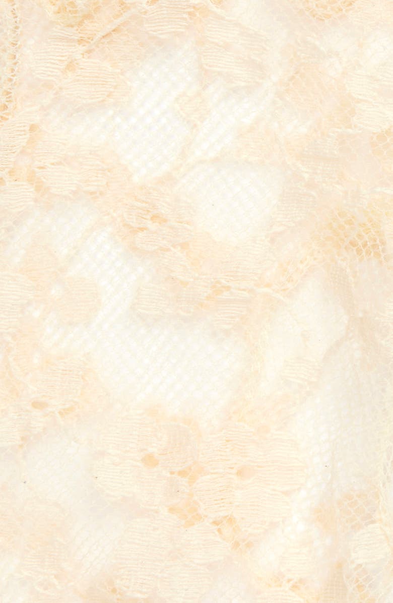 Valentino Garavani VLOGO Sheer Floral Lace Gloves, Alternate, color, Yba Burro/ Oro