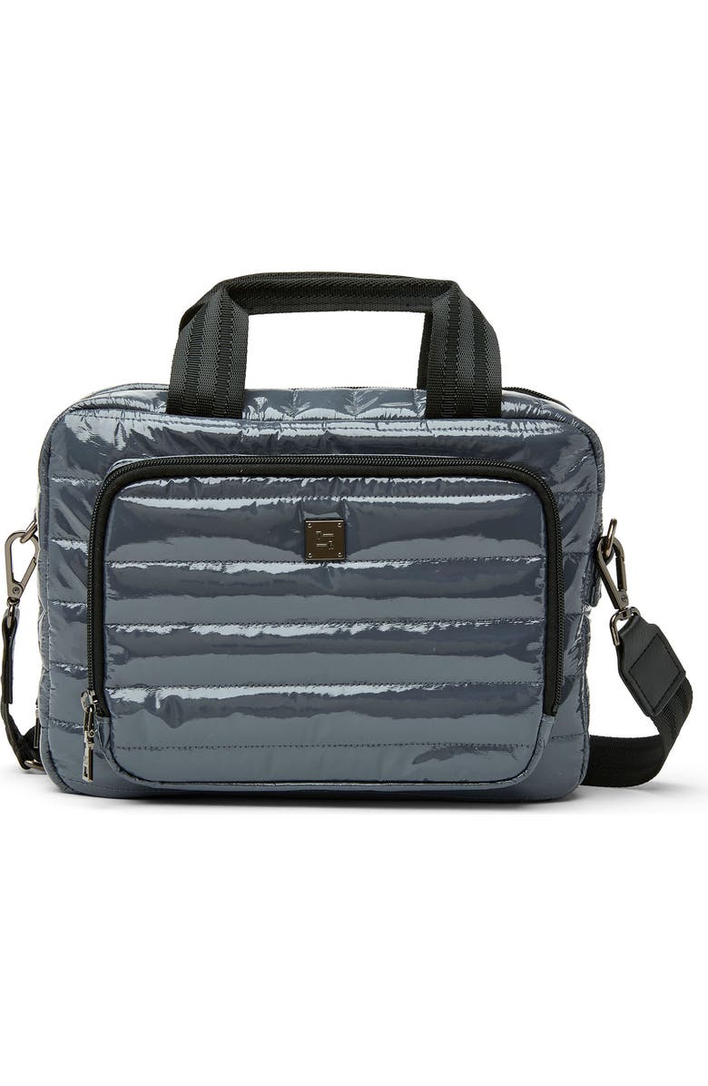 THINK ROYLN Stowaway Travel Bag, Main, color, Carbon Patent