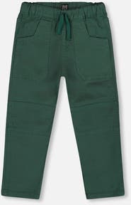 Deux par Deux Twill Jogger Pants with Patch Pockets