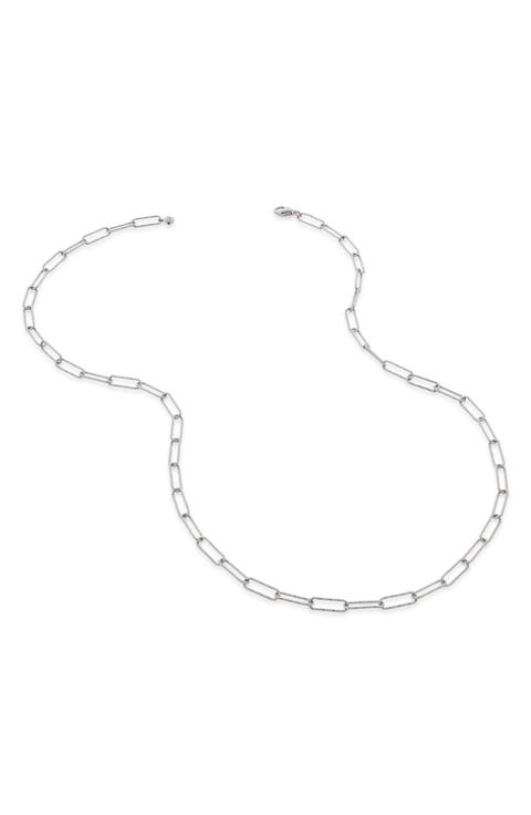 Alta Textured Chain Link Necklace