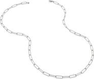 Monica Vinader Alta Textured Chain Link Necklace