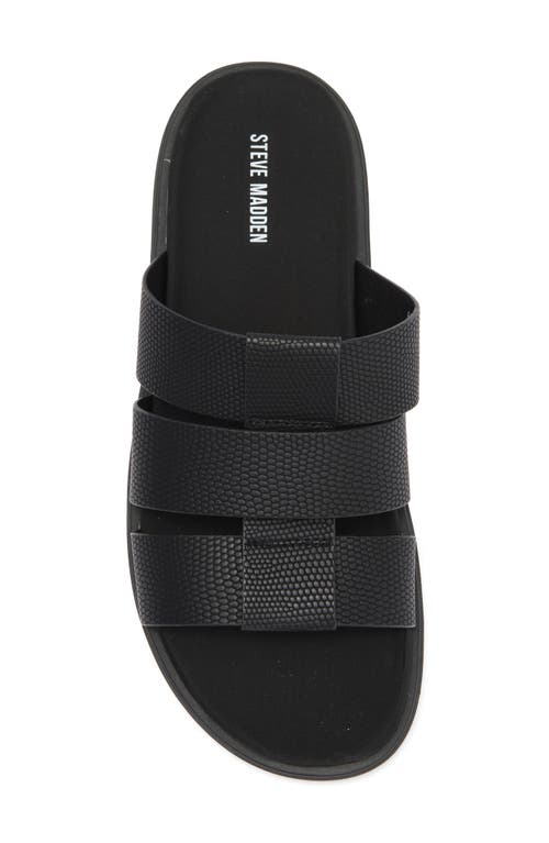Steve Madden Shoal Slide Sandal In Black
