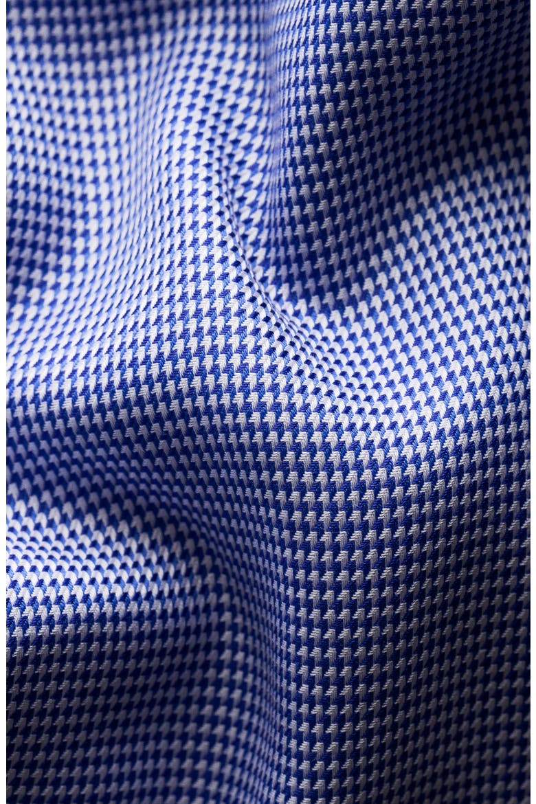 Contemporary Fit Houndstooth Dress Shirt, Alternate, color, BLUE