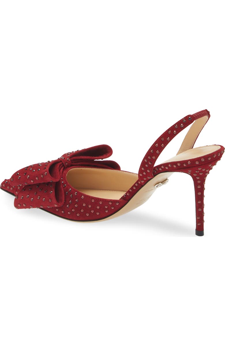 Mach & Mach Le Cadeau Bow Crystal Pointed Toe Slingback Pump, Alternate, color,
