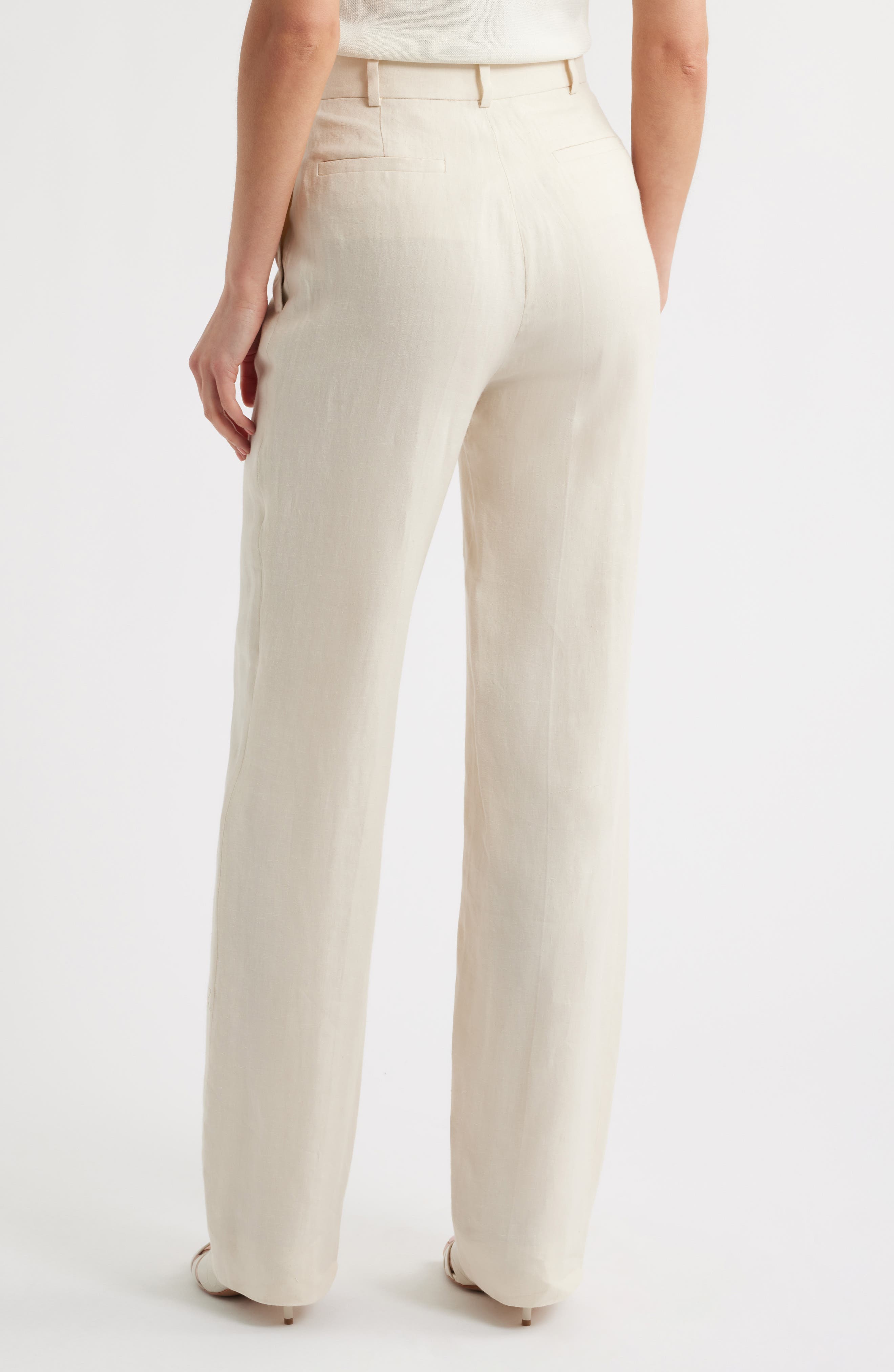 The Linen Blend Straight Leg Pants - image 2