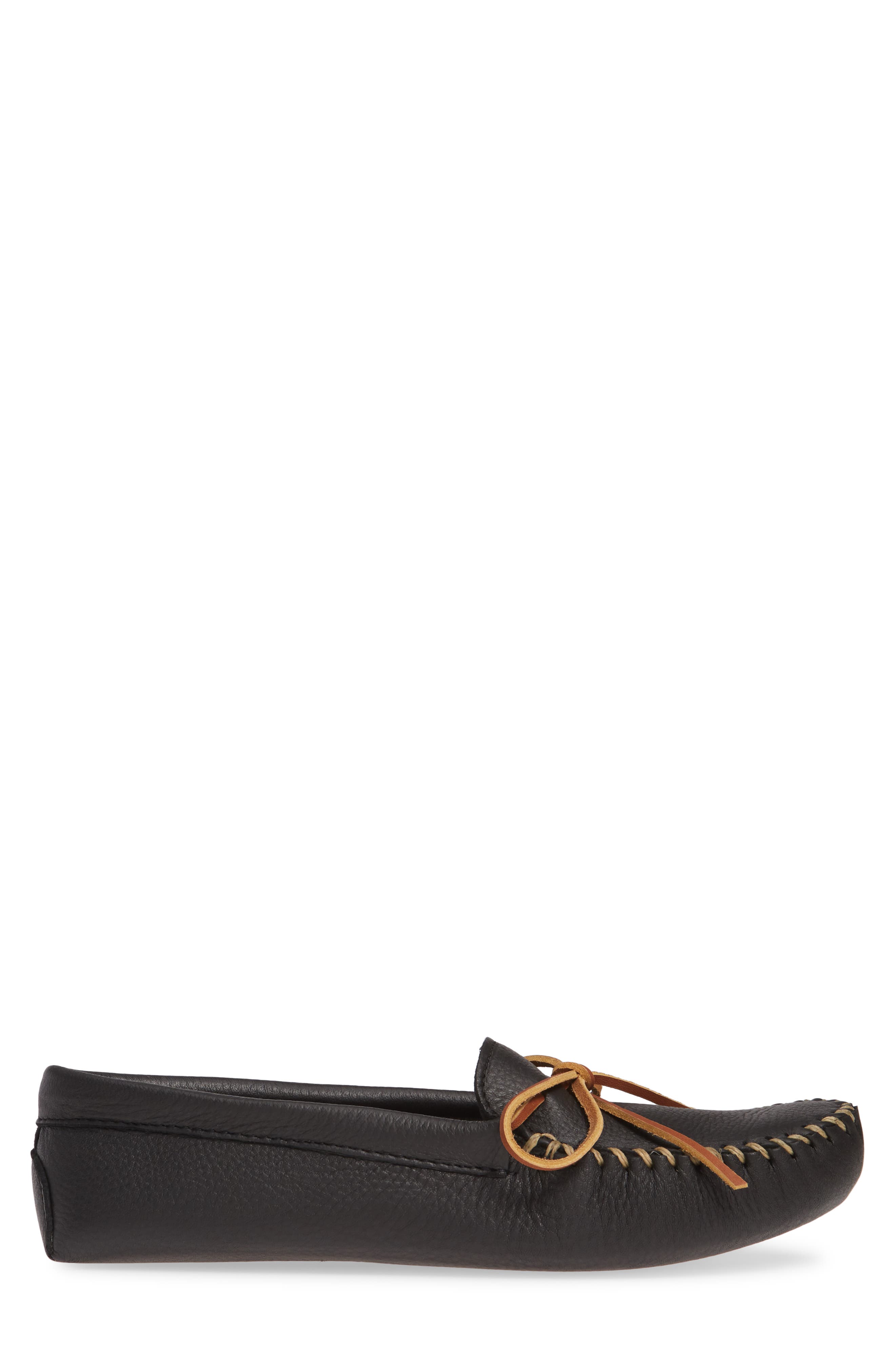 Moccasin, Alternate, color, BLACK LEATHER
