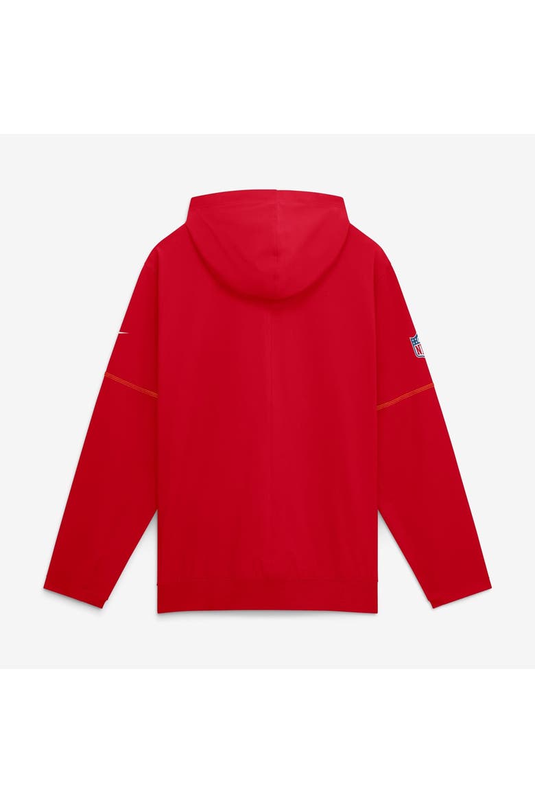 Men's Nike Red Kansas City Chiefs Sideline Logo Glory Anorak Half-Zip Hooded Jacket, Alternate, color, Red