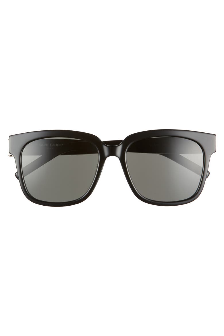 54mm Square Sunglasses, Main, color, BLACK/ GREY