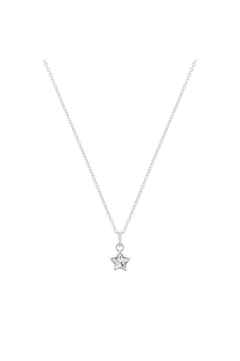 Divine Star Sterling Silver Necklace, Main, color, Silver