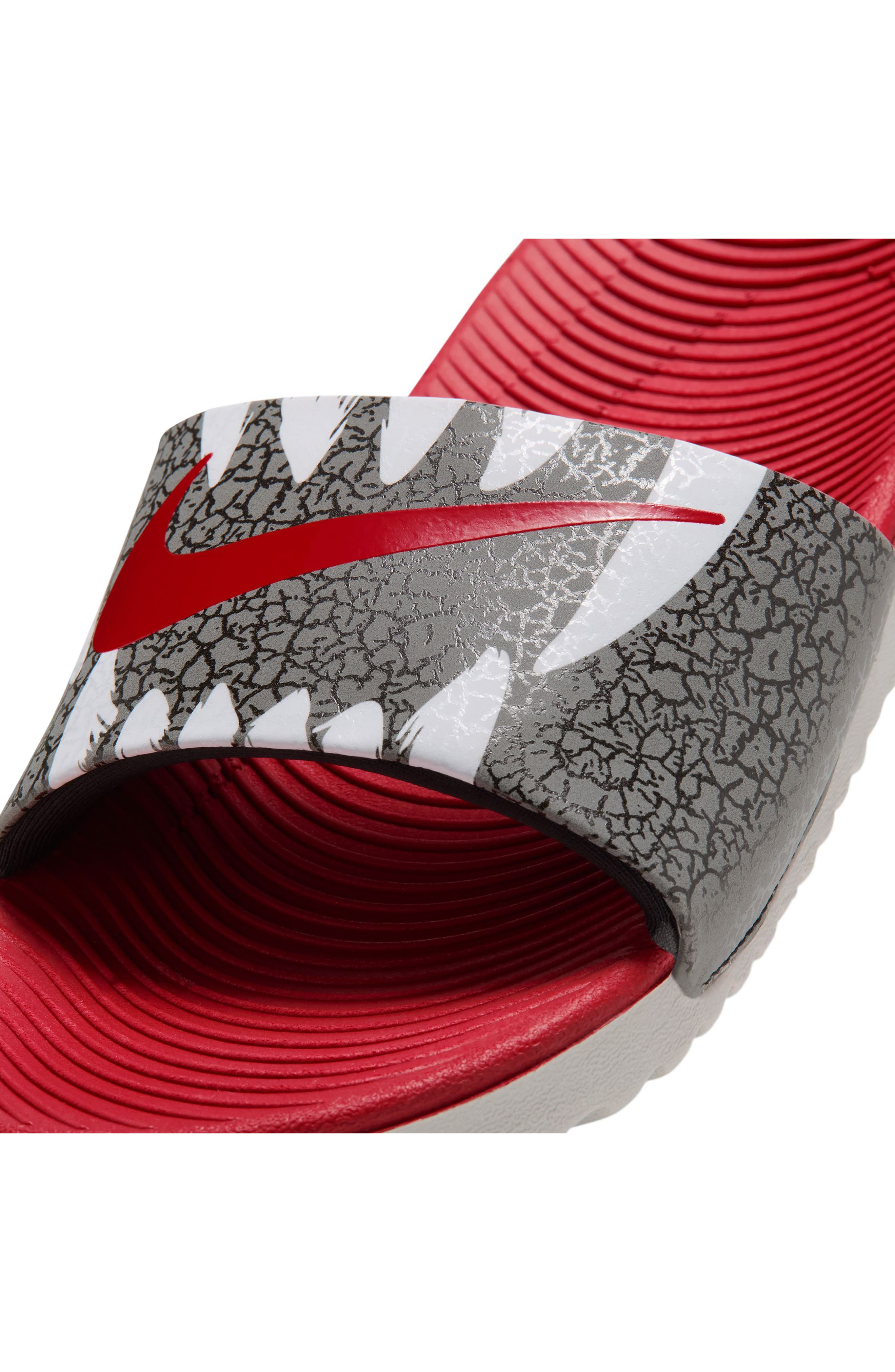 Kids' Kawa SE Slide Sandal, Alternate, color, BLACK/ RED/ PHOTON DUST/ WHITE