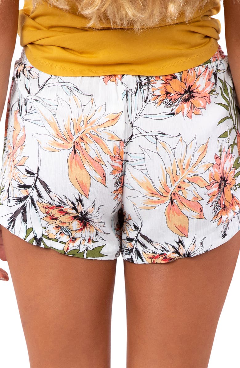Rip Curl Playa Blanca Floral Print Shorts, Alternate, color, 