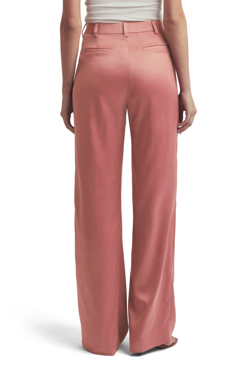 Favorite Daughter The Agnes Pleated High Waist Satin Pants, Alternate, color,