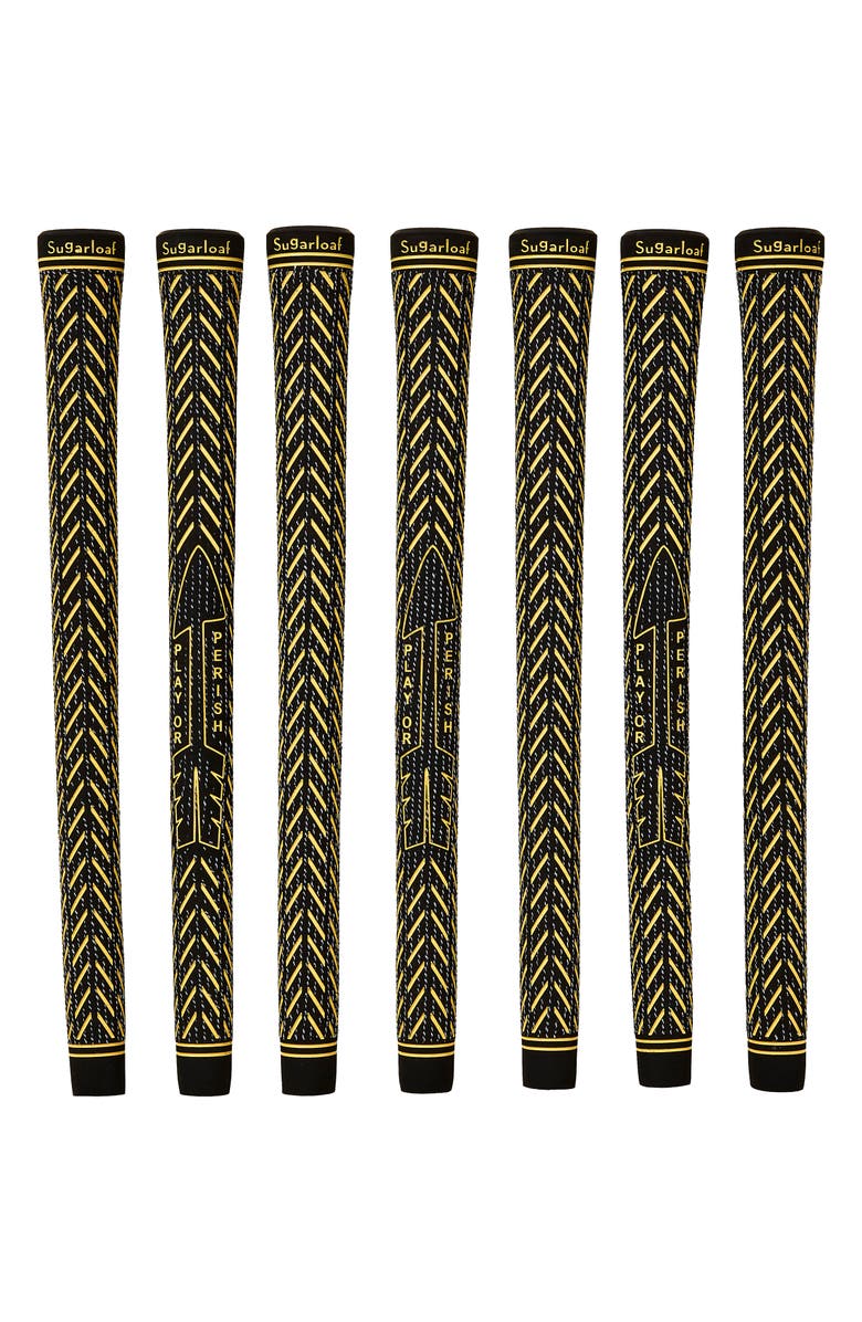 Sugarloaf Social Club Arrowcord Set of 7 Golf Club Grips, Main, color, Yellow