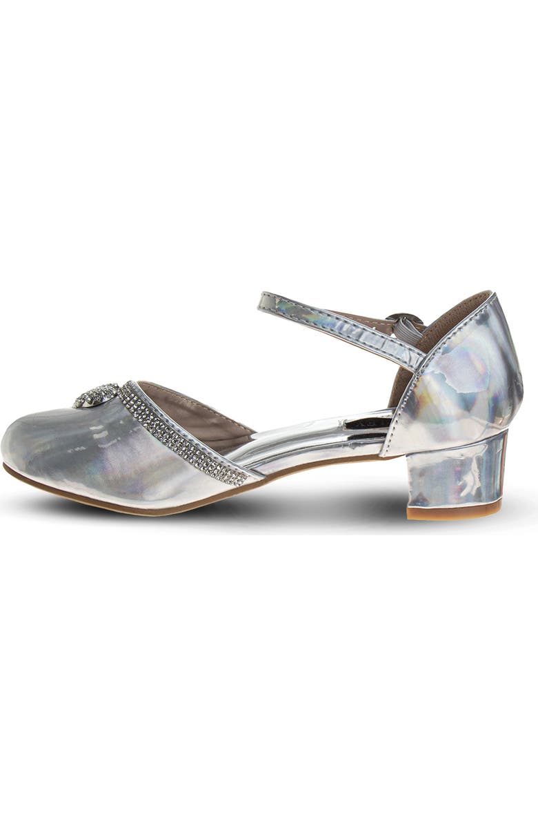 BADGLEY MISCHKA Low Heeled Dress Shoes, Alternate, color, Silver Hologarphic