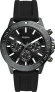 Fossil Bannon Multifunction Silicone Strap Watch, 45mm