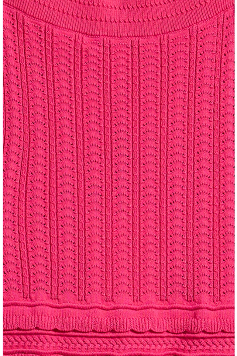 Kids' Erin Flutter Sleeve Rib Dress, Alternate, color, PINK