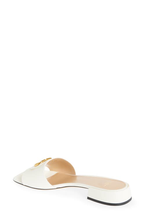 Valentino Garavani Vlogo Signature Slide Sandal In White