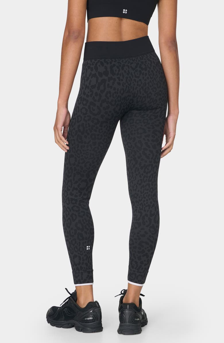Sweaty Betty Animal Base Layer Leggings, Alternate, color, Grey Leopard Jacquard