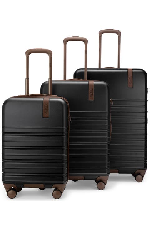 Retro Trek 3-Piece Expandable Hardside Spinner Luggage Set