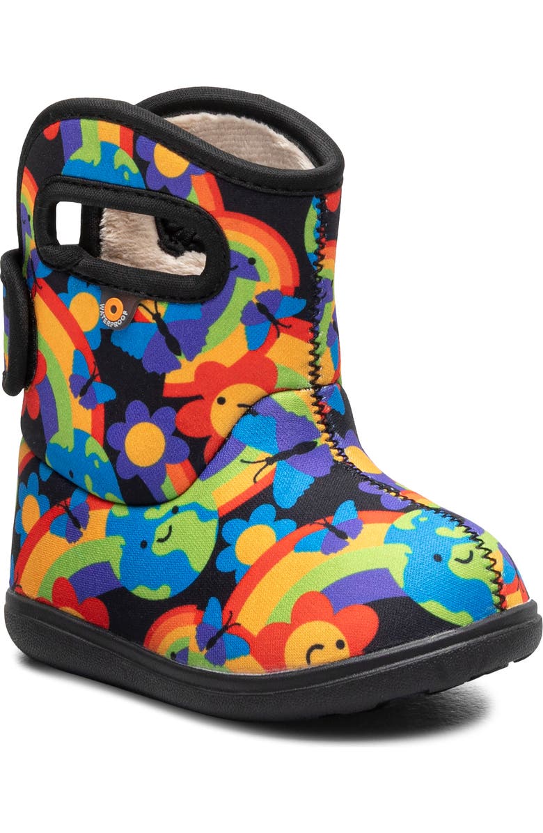 Bogs Kids' Baby Bogs II Rainbow Planet Insulated Rain Boot, Main, color,