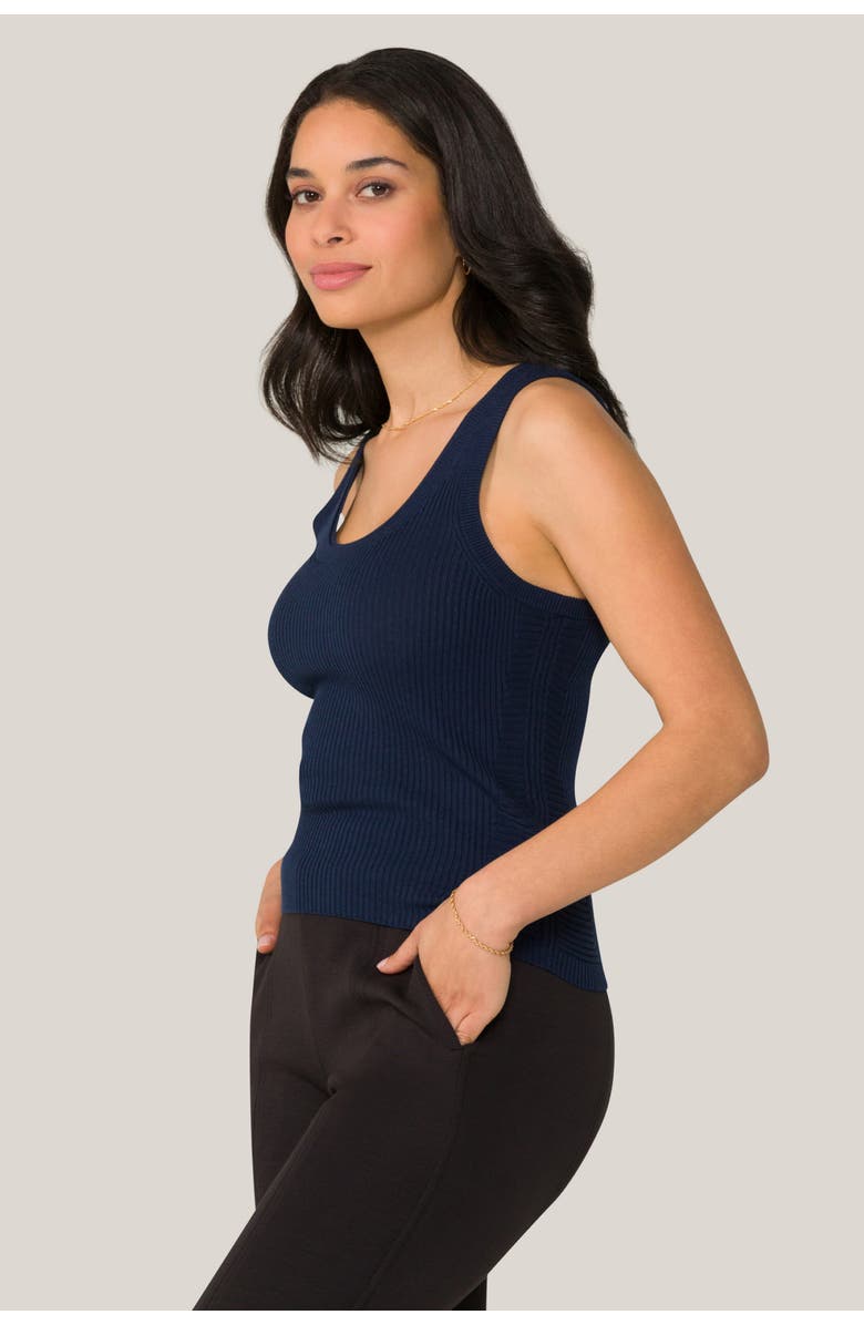 ALALA Vida Knit Tank, Alternate, color, Navy
