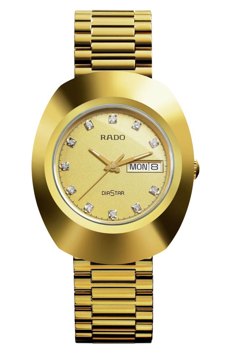 RADO The Original Bracelet Watch, 35mm, Main, color, Gold