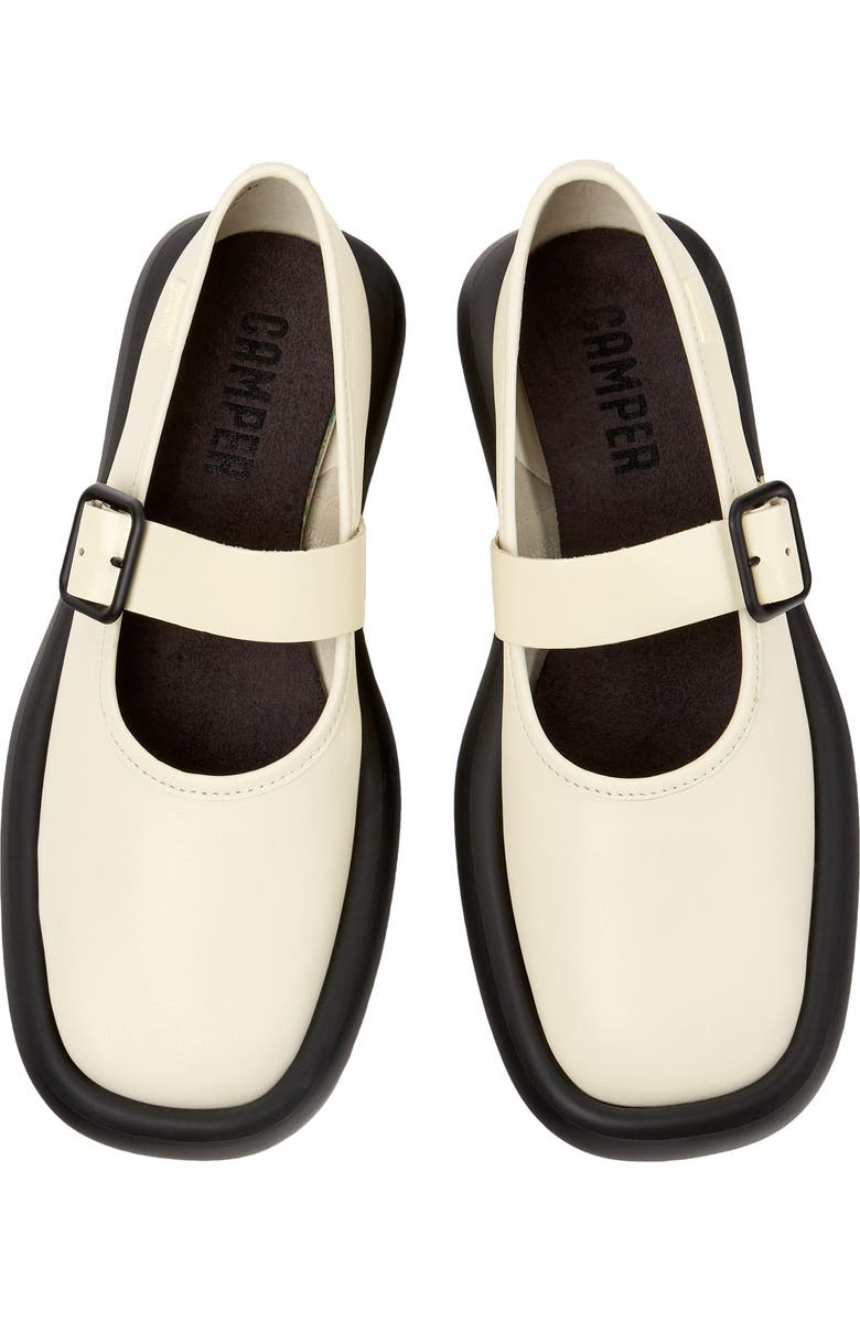 Camper Onda Mary Jane Flat, Alternate, color, White Natu