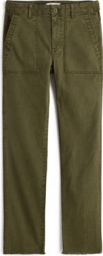 Madewell Garment Dyed Slim Straight Leg Utility Pants
