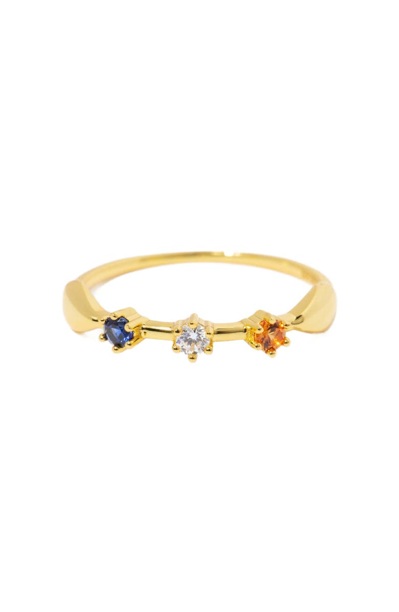 Little Sky Stone Elena Sapphire Accent Ring, Main, color, Gold / Multicolor