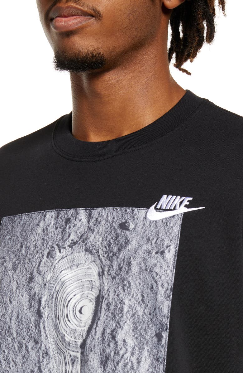 Nike Sportswear Moon Footprint Embroidered Patch Tee, Alternate, color, 