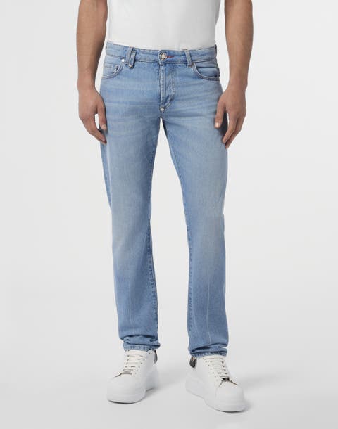 Basic Straight Cut Jeans Men