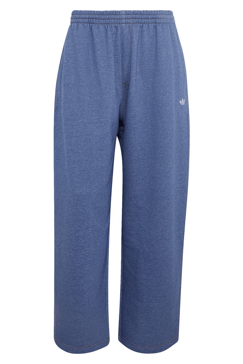 Trefoil Essentials Fleece Sweatpants, Alternate, color, CREW BLUE MEL