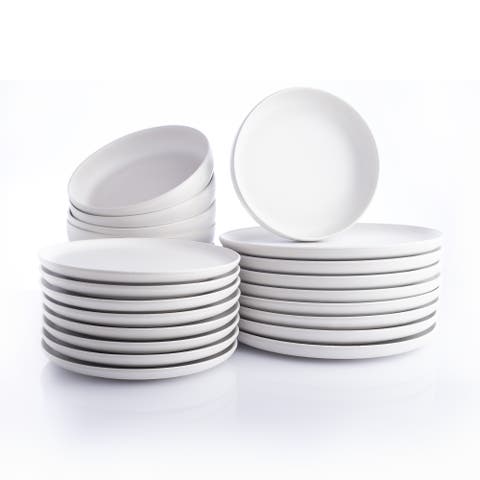 Porto by Stone Lain Macchio Stoneware 24-Piece Dinnerware Set