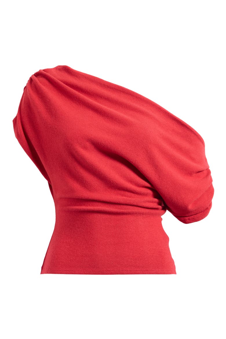 Iris Asymmetrical Jersey Top, Main, color, LIPSTICK